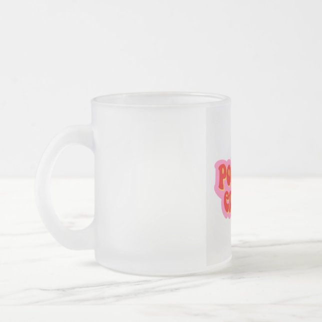 Tasse aus mattiertem Glas (Links)