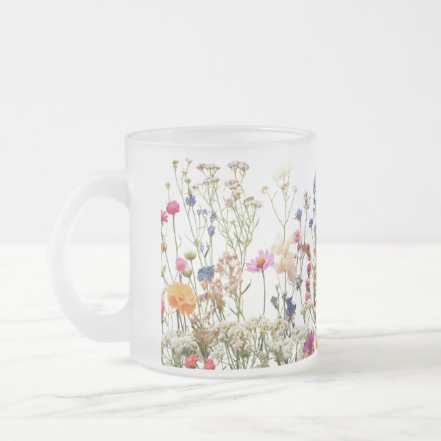 Tasse aus mattiertem Glas (Links)