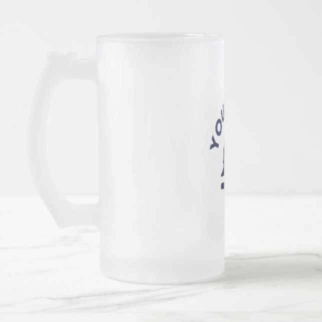Tasse aus mattiertem Glas (16 oz) (Links)