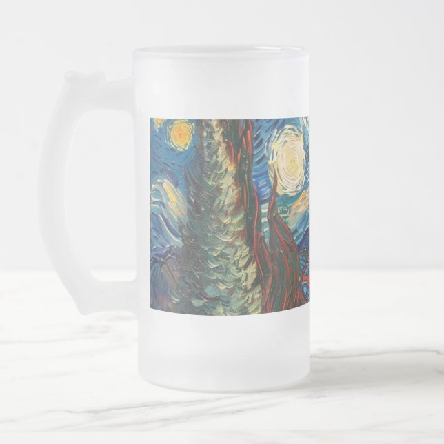 Tasse aus Mattiertem Weihnachtsglas (Links)