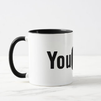 Tasse aus schwarzem Youtube