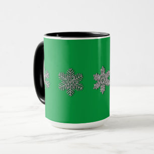 Tasse aus vergoldeten Silberschneeflocken