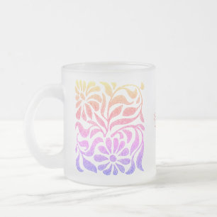 Tasse aus verkleidetem Glass Look Spring Floral Ar