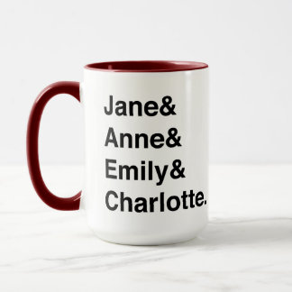 Tasse Austen und Bronten