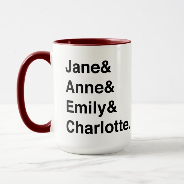 Tasse Austen und Bronten (Links)