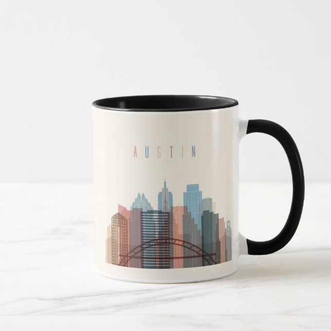 Tasse Austin, horizon de ville du Texas | (Droite)