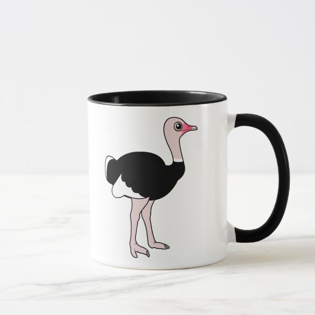 Tasse Autruche de bande dessinée (Droite)