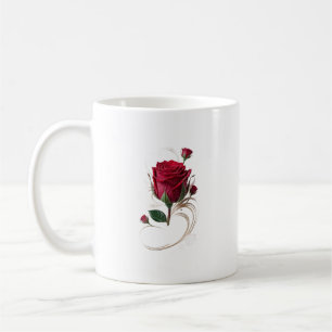 Tasse aux fleurs de rose