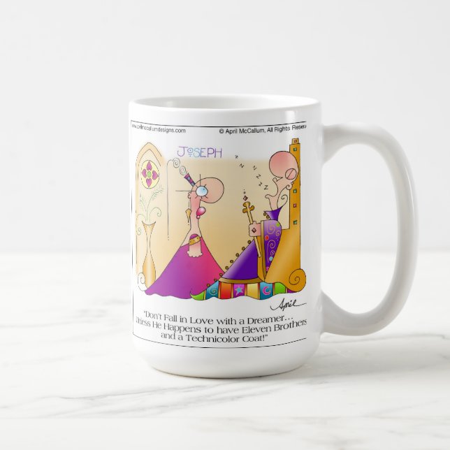 Tasse avant avril McCallum de bande dessinée de (Droite)