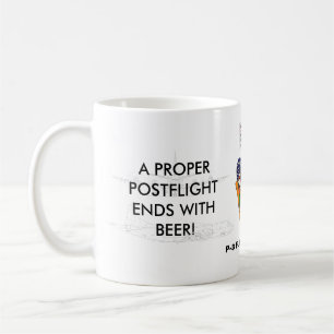 Tasse avant le vol/après le vol de Fe P-3