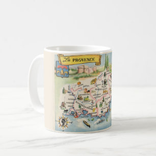 Tasse avec carte de la Provence France