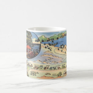 Tasse avec carte de Lake Arrowhead
