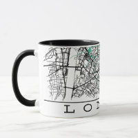 Tasse avec carte de Londres