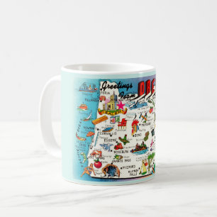 Tasse avec carte de l'Oregon