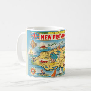 Tasse avec carte de New Providence - Nassau