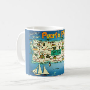 Tasse avec carte de Porto Rico