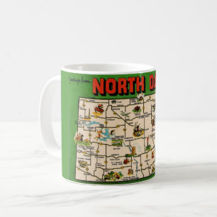 Tasse avec carte du Dakota du Nord