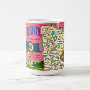 Tasse avec carte postale du Minnesota