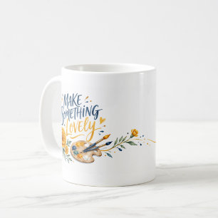Tasse avec écriture pinceau Faire Quelque Chose d'