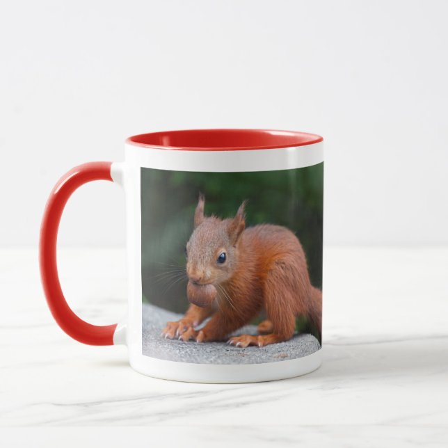 Tasse avec écureuil bébé et noix (Gauche)