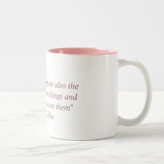 Tasse avec la citation de Paulo Coelho (Droit)