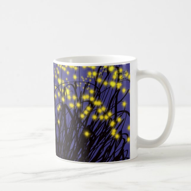 Tasse avec la conception abstraite avec les fleurs (Droite)