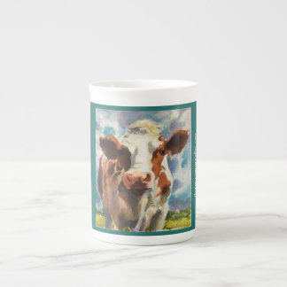 Tasse avec l'aquarelle de vache