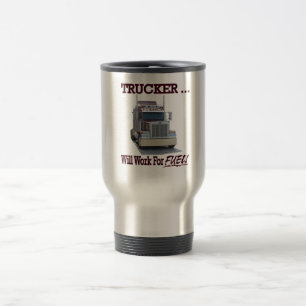 Tasse avec le "camionneur. Travaillera pour le