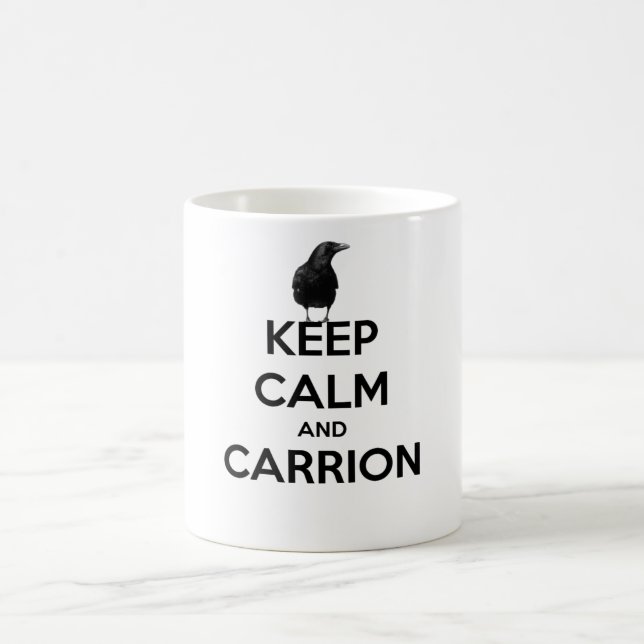 tasse avec le corbeau de poe (Centre)