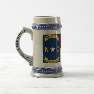 Tasse avec le drapeau de l'état de la Caroline du