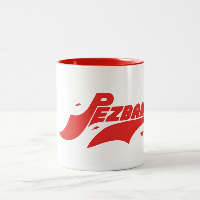 Tasse avec le logo de biais classique de Pezband (Centre)