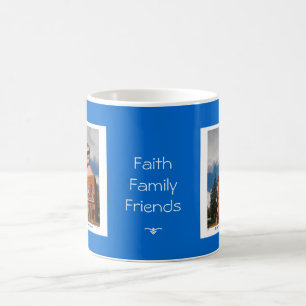 Tasse avec le message d'amis de famille de foi