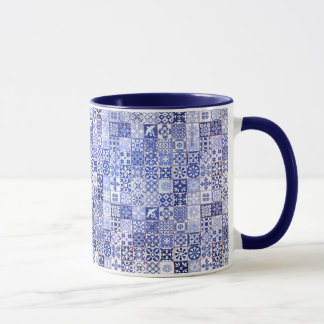 Tasse avec le motif portugais de tuiles - Azulejos