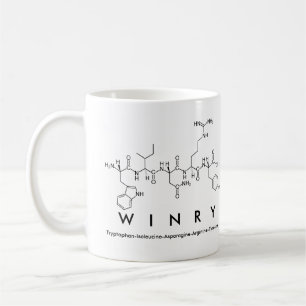 tasse avec le nom Wiinry en peptide