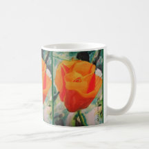 Tasse avec le "pavot de Californie" par Larsen