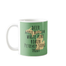 Tasse avec les symboles de l'État du Michigan
