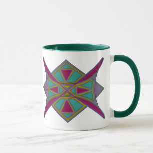 tasse avec l'image tribale