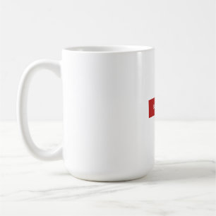 Tasse avec logo de boîte rouge Built Different