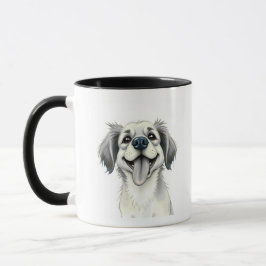 Tasse avec nom d'animal de compagnie en typographi