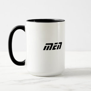 Tasse avec nom en texte imprimé pour hommes - Desi