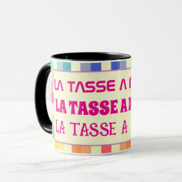 Tasse avec texte modifiable