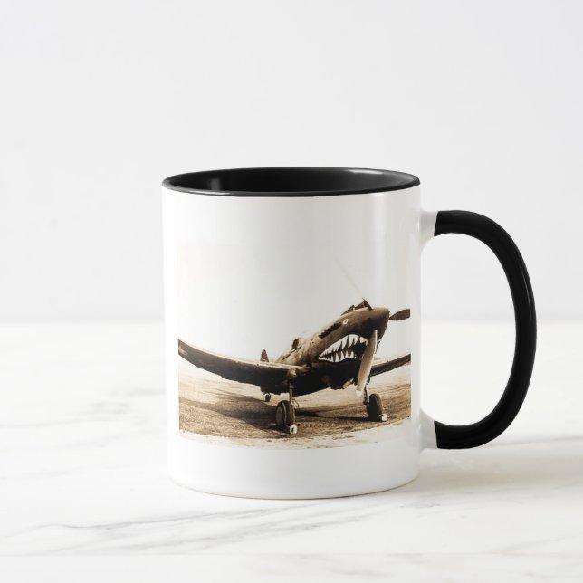 Tasse Avion de combat de Flying Tigers Curtiss P-40 de (Droite)