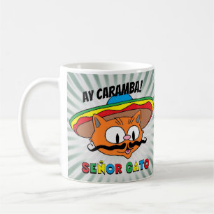 Tasse Ay Caramba ! Chat de dessin animé Señor Gato