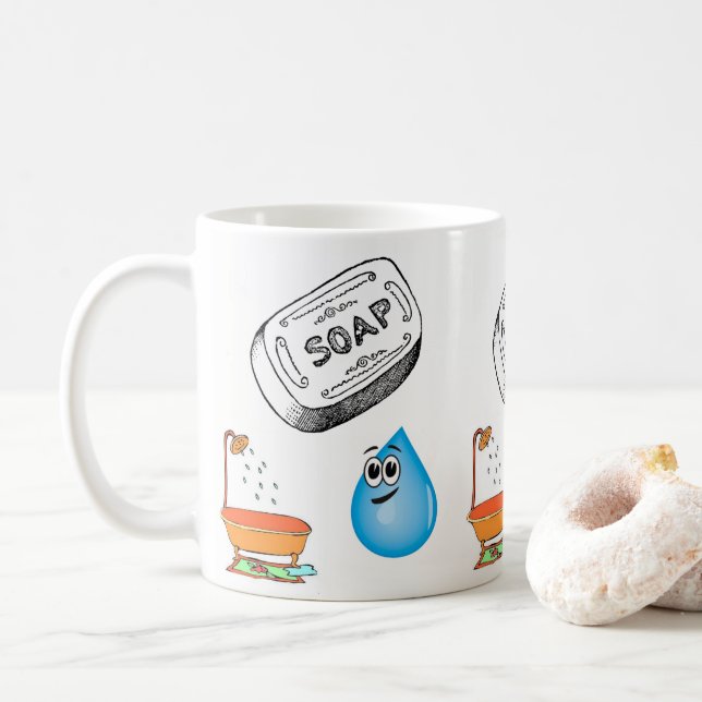 Tasse Badezimmer (Mit Donut)