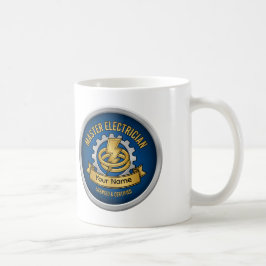 Tasse Badge Professionnel Électricien Maître Perso