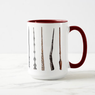 Tasse Baguette Magique de Sorcier en Rouge