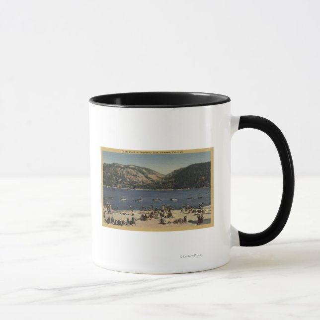 Tasse Baigneurs et baigneurs sur la plage (Droite)