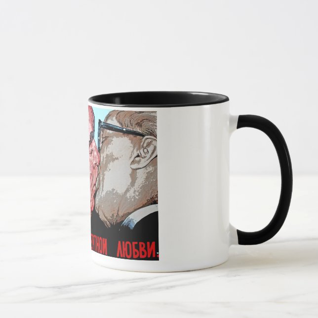 Tasse Baiser de Brezhnev et d'Honecker, galerie de côté (Droite)