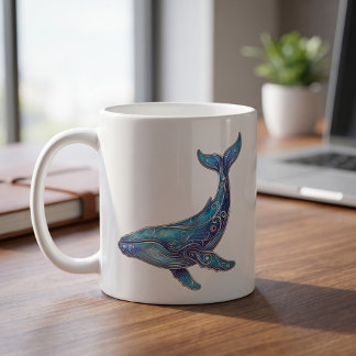 Tasse Baleine Céleste Ligne Art Luxe