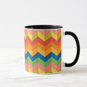 Tasse bande de zigzag